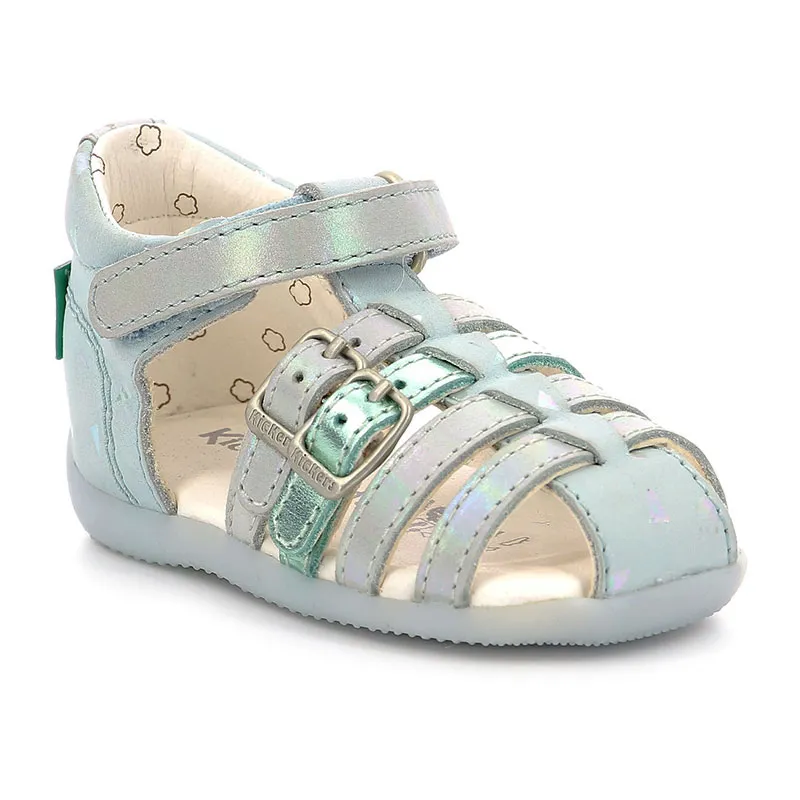 Sandales Bigkro - Bleu clair Plumetis-0