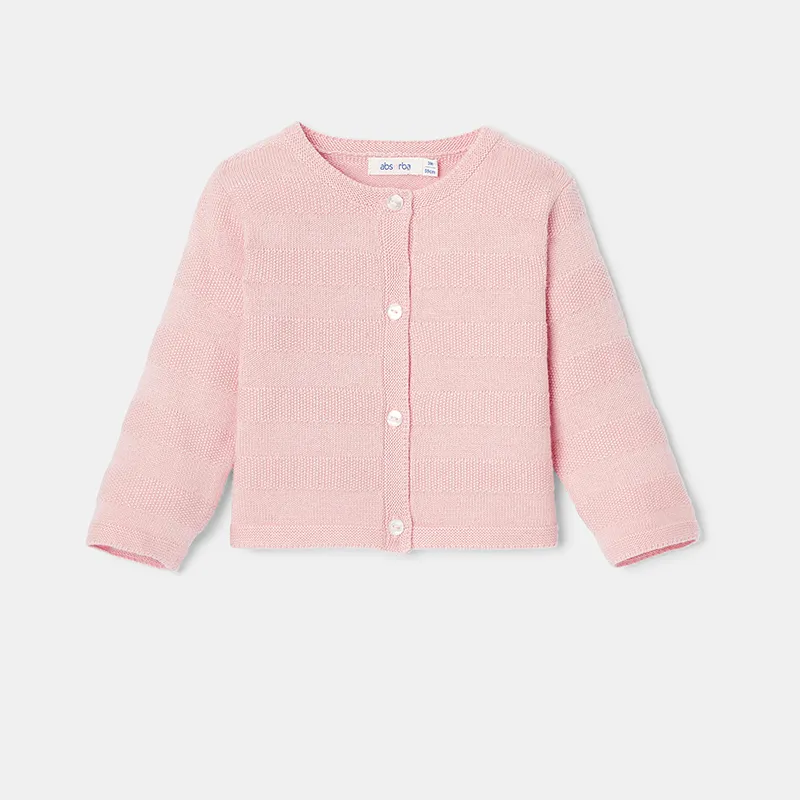 Gilet bouton pression Mixte - Rose Litchi-0