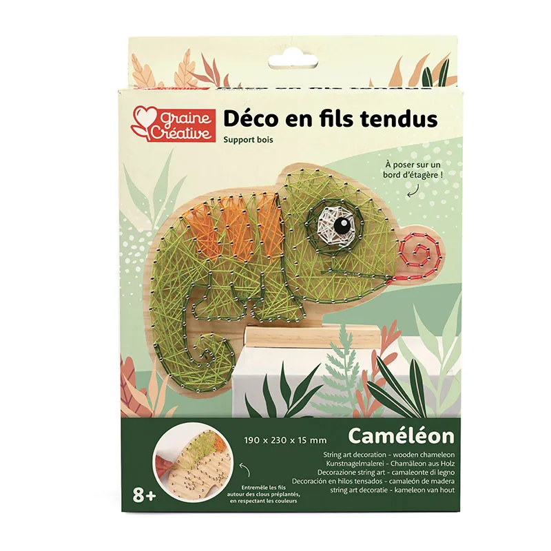 Kit créatif String Art Caméléon - 8+-0