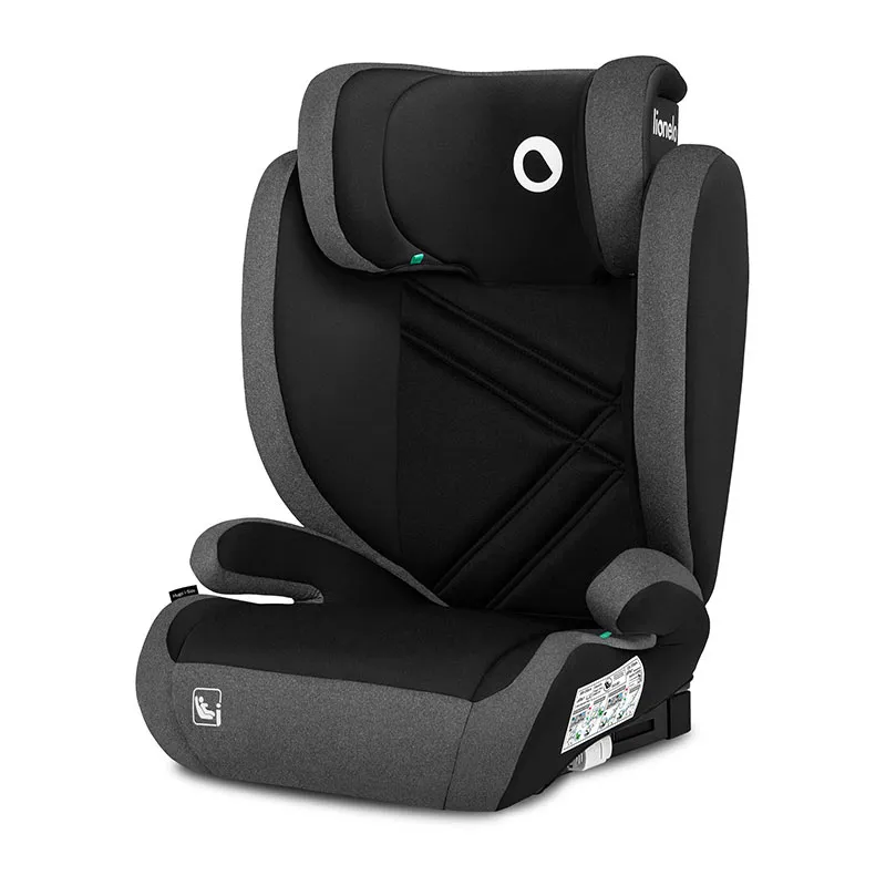 Siège-auto I-Size/Isofix ou Ceinturé Hugo 100-150cm - Black Grey-1