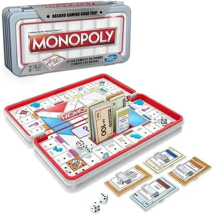 MONOPOLY - Jeu de Societe Road Trip - Jeu de voyage - NOëL - MULTIMéDIA, JEUX VIDéOS & JEUX DE SOCIéTé-0