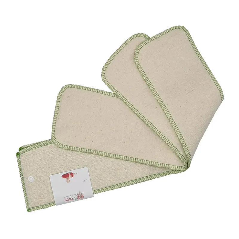 3 Absorbants Nuit Chanvre/Coton - Beige/Vert-0