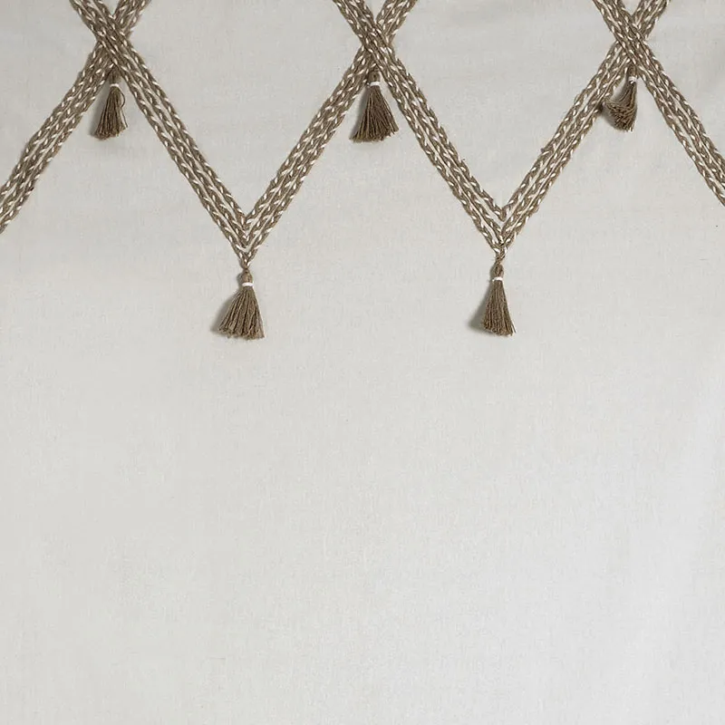 Rideau coton & jute Naturel - 140x260cm-2