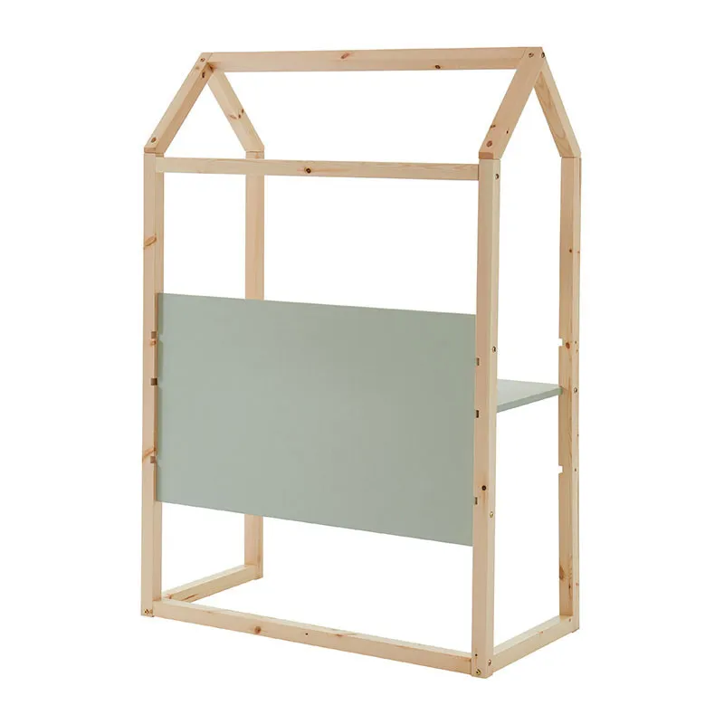 Bureau enfant cabane Tiny Bois/Vert - 100x50x147cm-5