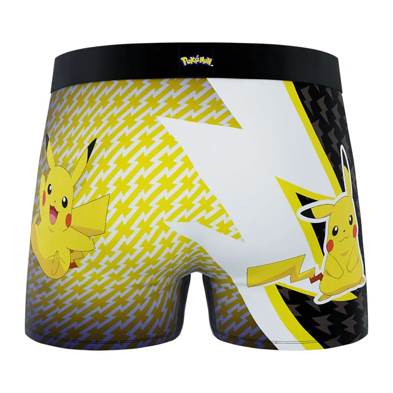 3 Boxers Enfant Pokemon Pikachu - Jaune/Noir-2