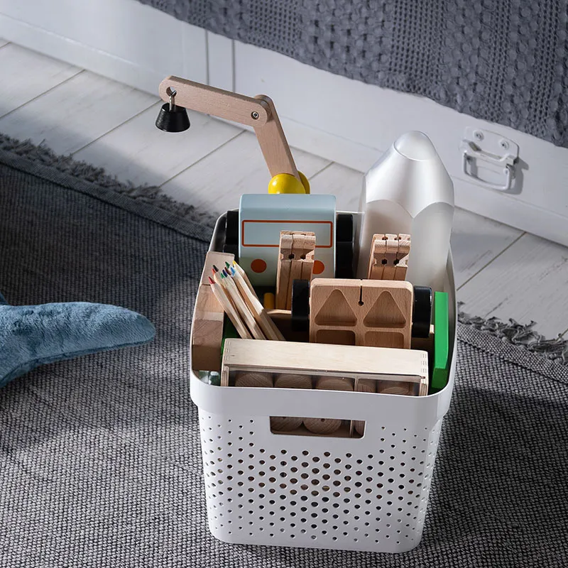 Panier Infinity dots recyclé Blanc - 17L-1