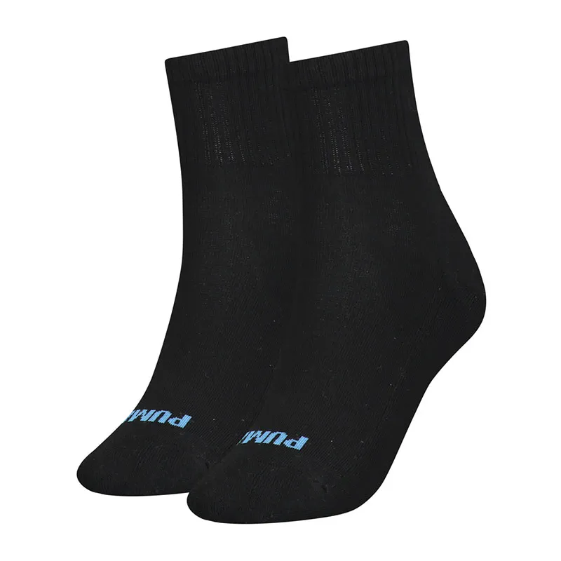 2 paires de chaussettes courtes Femme Heart Puma - Noir/Bleu-0