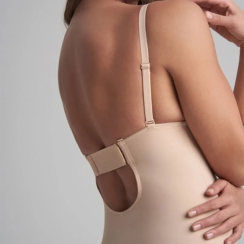 Body décolleté plongeant Gainant - Beige-6