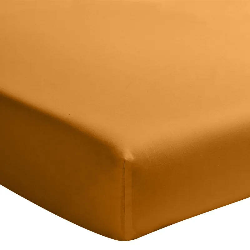 Drap-H. Percale Bonnet 30cm Safran-0