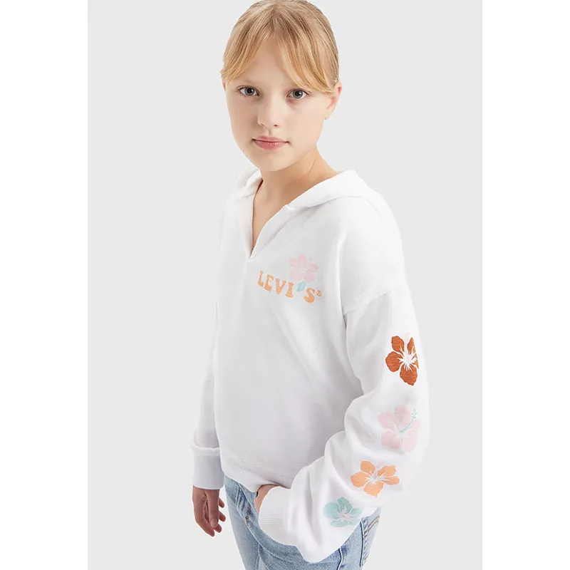 Hoodie Levis Hibiscus Junior - Bright white-7