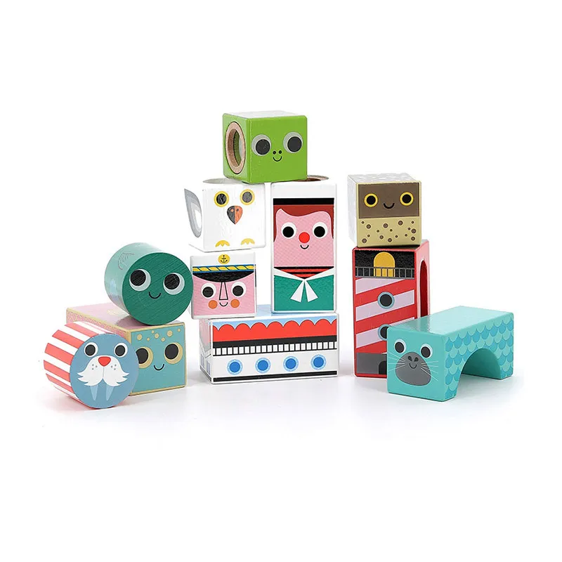 Cubes sonores Mer Ingela P.Arrhenius 11pcs - 18m+-0
