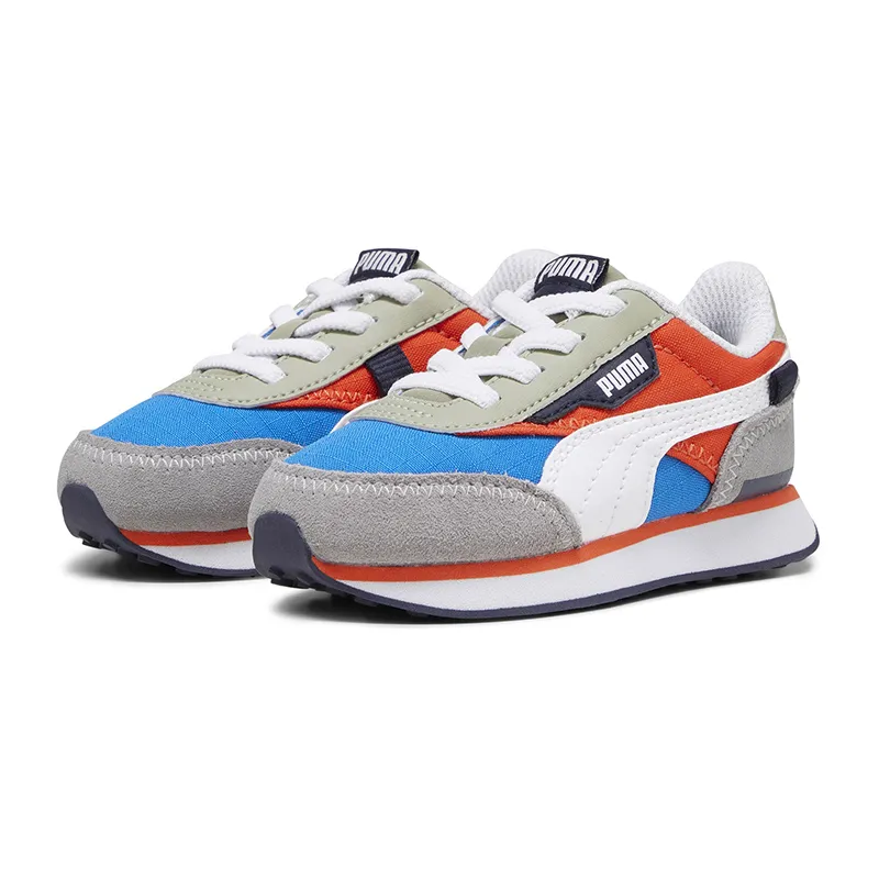 Baskets Bébé Future Rider Puma - Rouge/Bleu/Gris-1