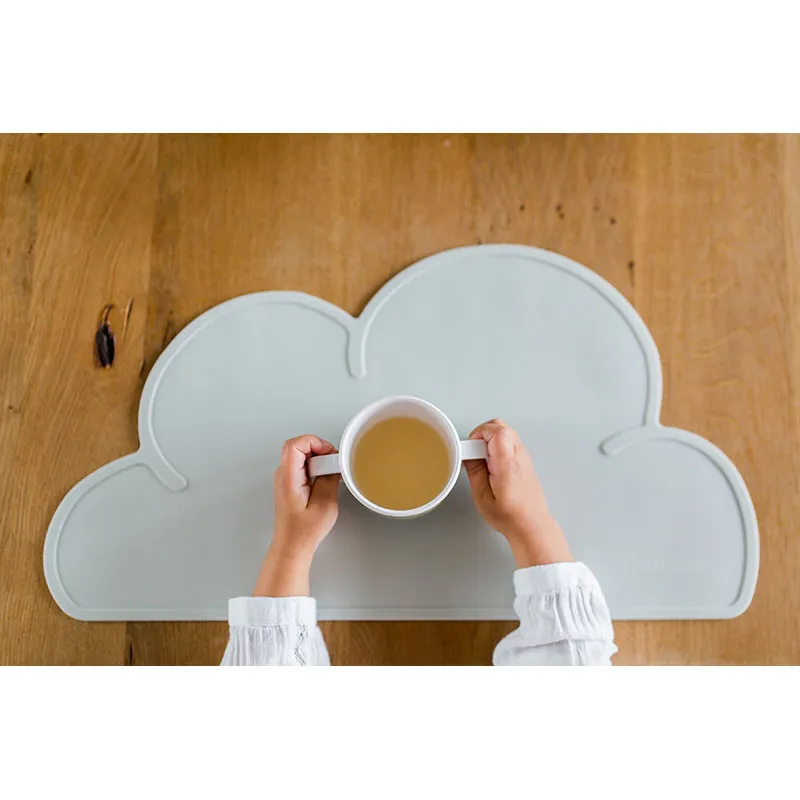 Set de table Silicone Nuage Gris clair - 49x27cm-3