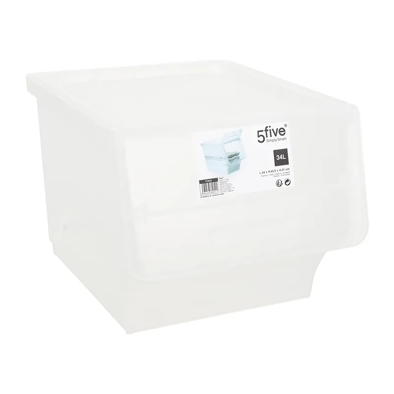 Boite plastique ouverture frontale 34L - 38x46x31cm-0