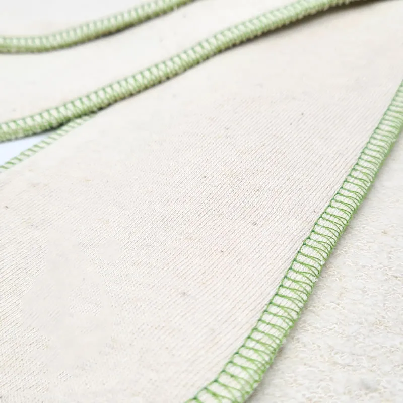 3 Absorbants Nuit Chanvre/Coton - Beige/Vert-1