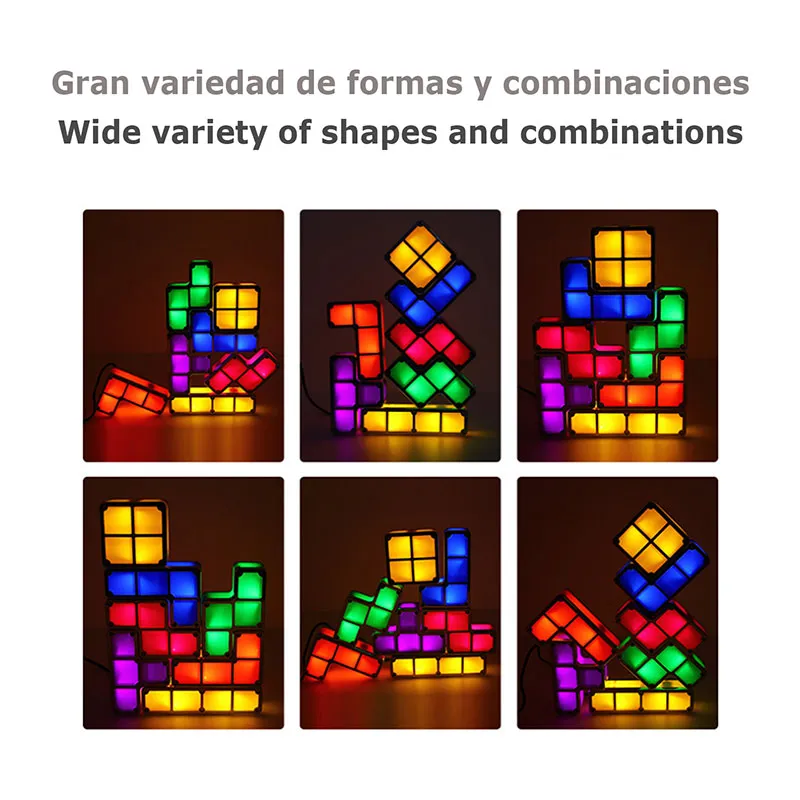 Lampe Tetris retro - 22x4x20cm-3