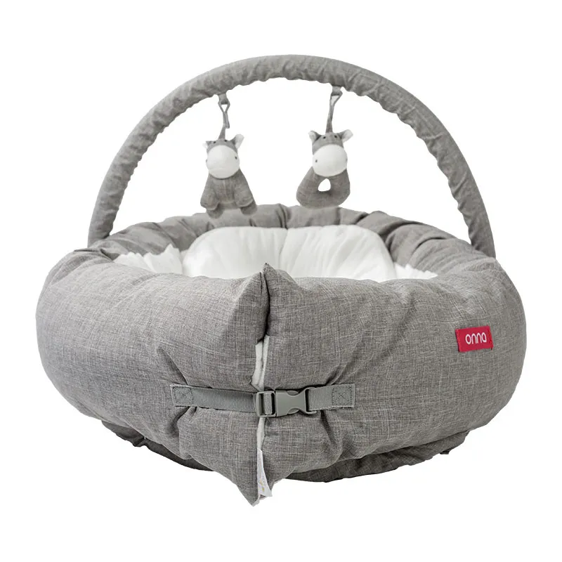 Coussin cocon - Gris-3