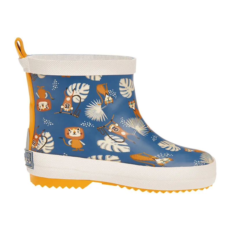 Bottes de pluie basses Jungle - Bleu canard-2