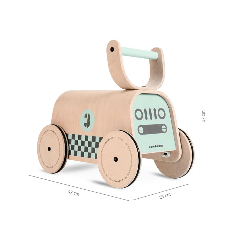 Porteur Voiture Bois/vert - 12m+-15