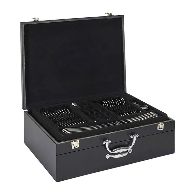 Ménagère + tiroir en bois - 84pcs-2