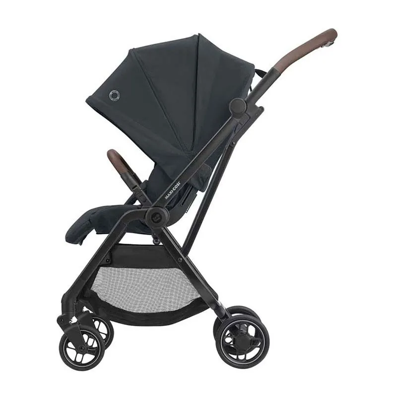Trio Poussette Compacte Leona + Cosi Tinca sans base + Nacelle Oria + Ombrelle + Adaptateurs Graphite - 0m+-5