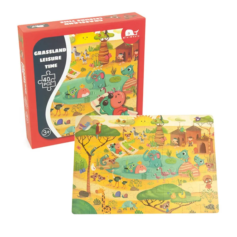 Puzzle pièces géantes Savane 40pcs - 36m+-2