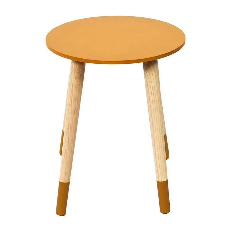 2 Tables gigognes Bois Bleu/jaune - 48cm-4