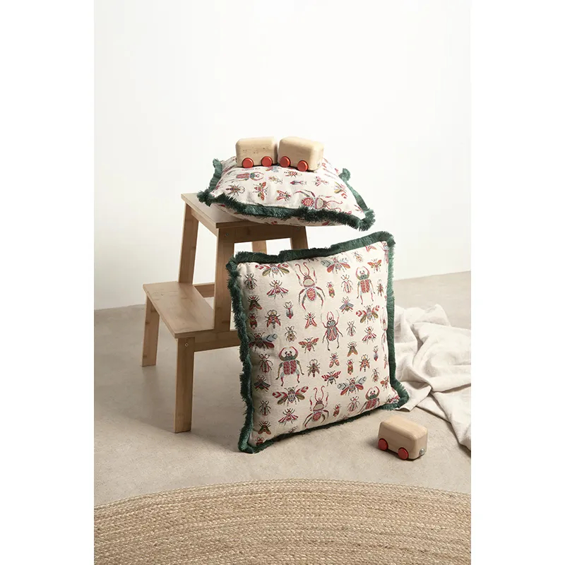Coussin Jacquard Abeilles - 45x45cm-2