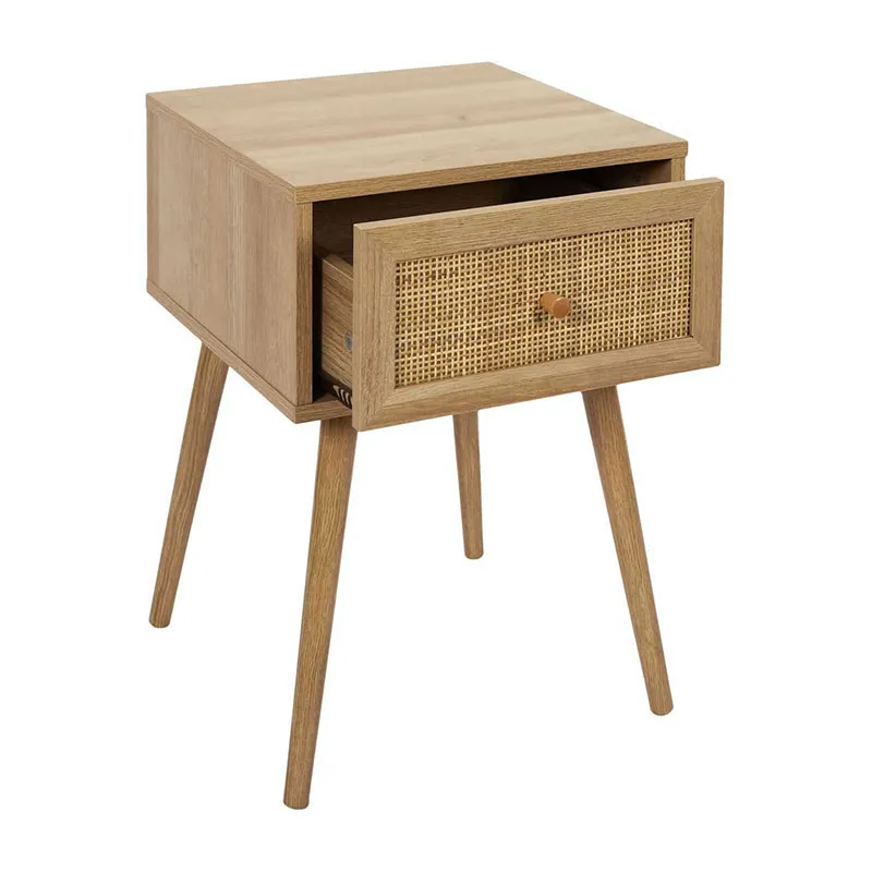 Table de chevet Bali 1 tiroir Bois - 55,4x39x39cm-3