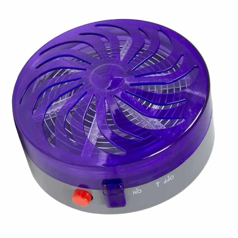 Disque solaire élec. lumière bleue anti-insectes - Ø10cm-1