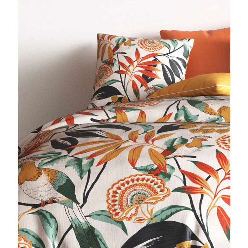 Parure 3pcs Coton Ninon Orange-2