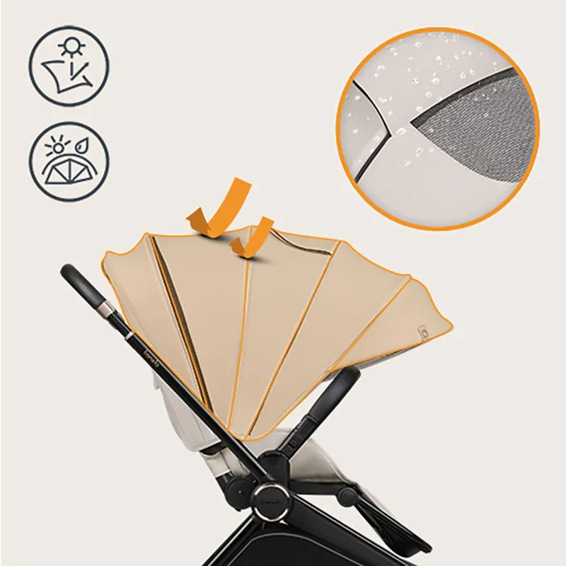 Duo Poussette Mika Plus + Nacelle Green Olive - 0m+-28