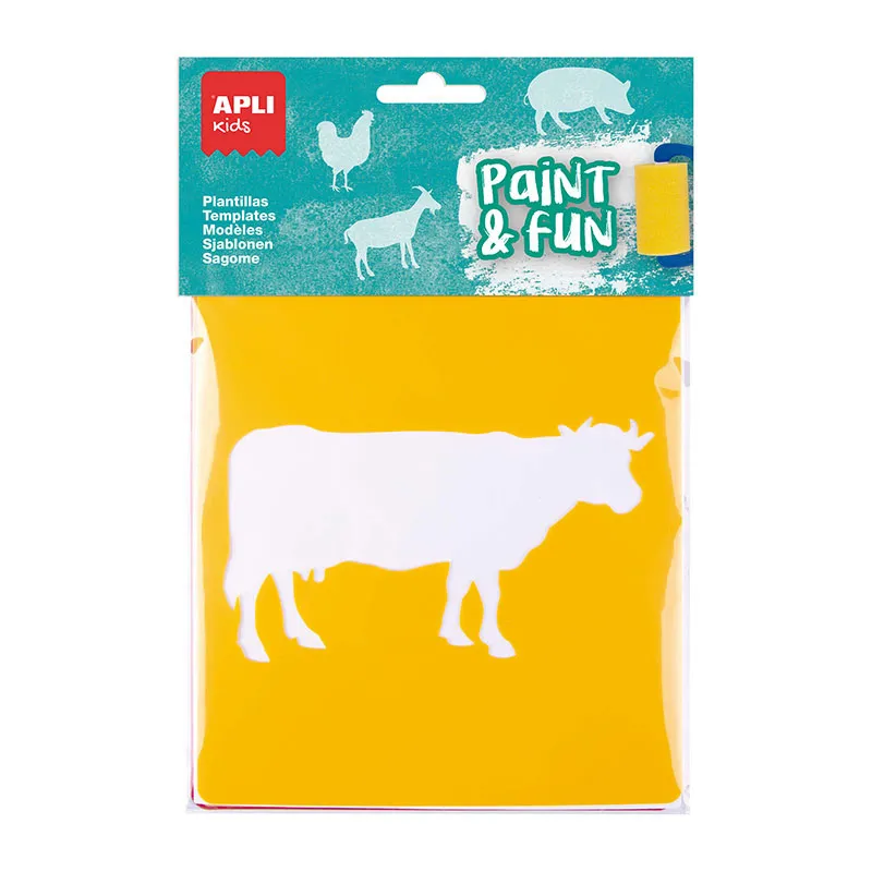 6 Pochoirs Animaux de la ferme - 36m+-0