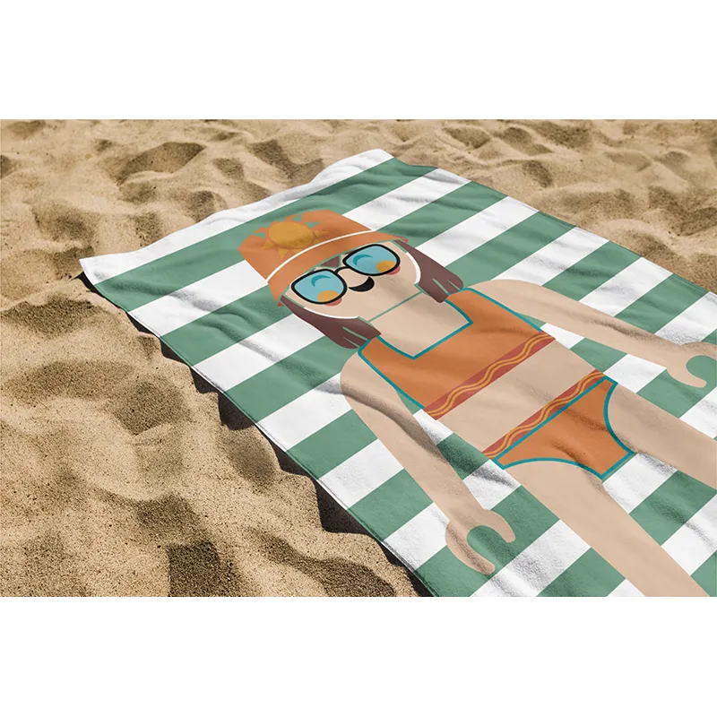 Serviette de plage Playmobil été Fille - 75x140cm-2