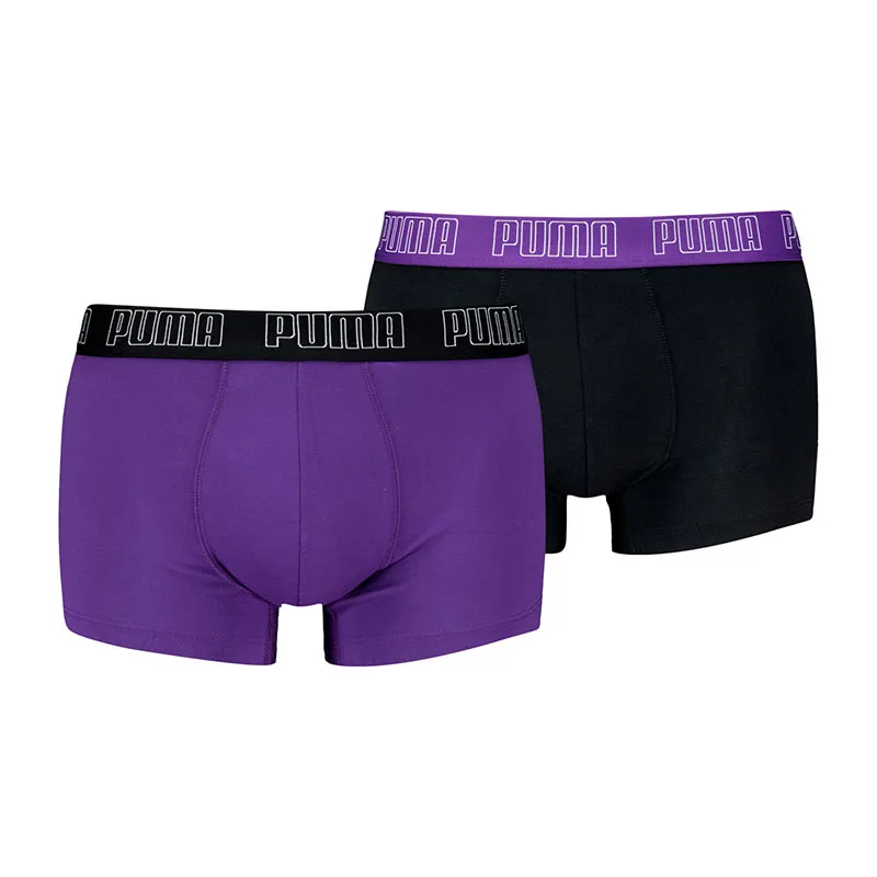 2 Boxers Homme Everyday Puma - Violet/Noir-0