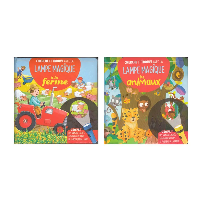 2 Cherches & Trouves Lampe Les animaux/La ferme - 3+-0