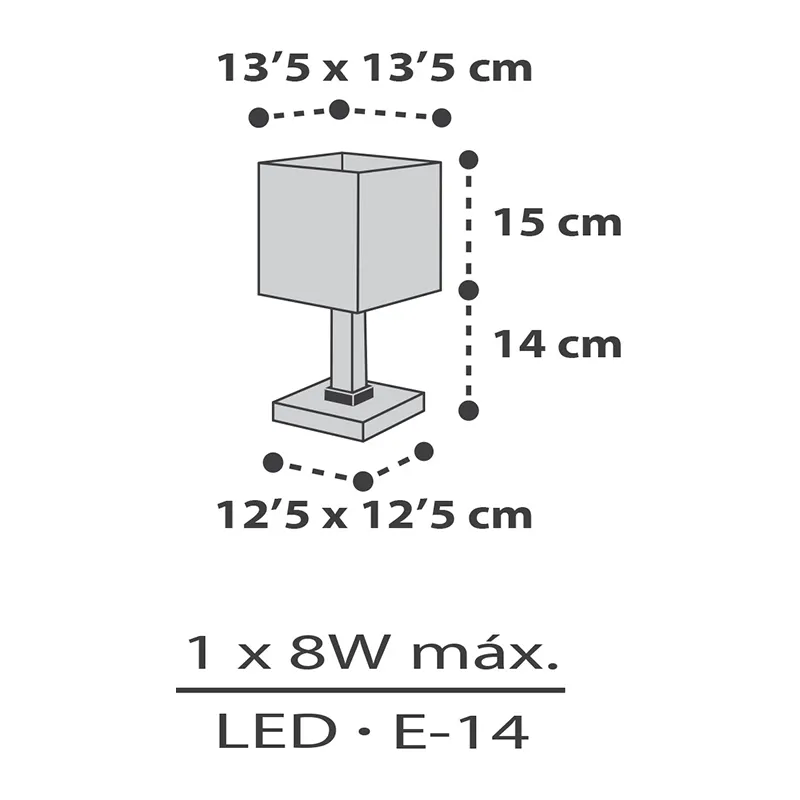 Lampe de chevet Little Pixel - 15x15x30cm-5