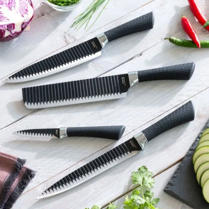 Couteaux de cuisine Black Shark Namiutsu - 4pcs-0