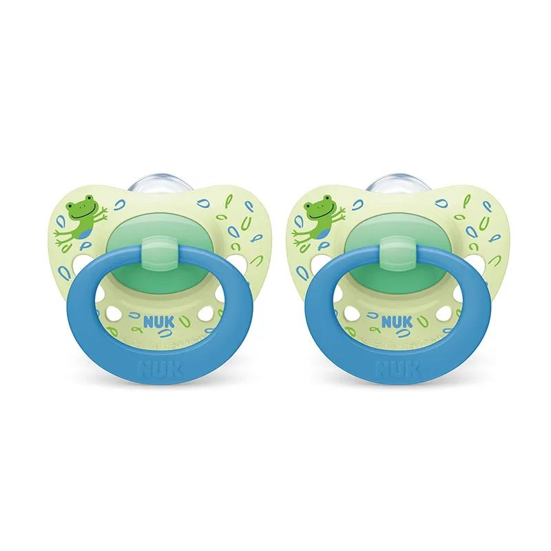 2 Sucettes Silicone Classic - Grenouille-0