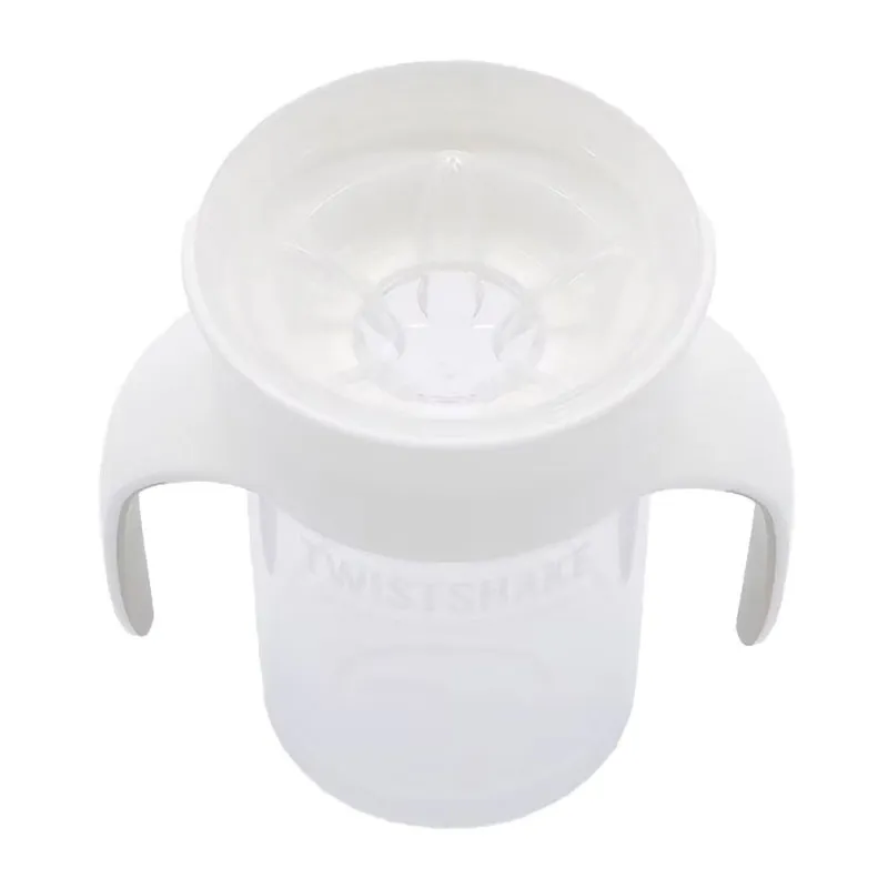 Tasse d'apprentissage avec anse Cup 360° Blanc - 6m+-1