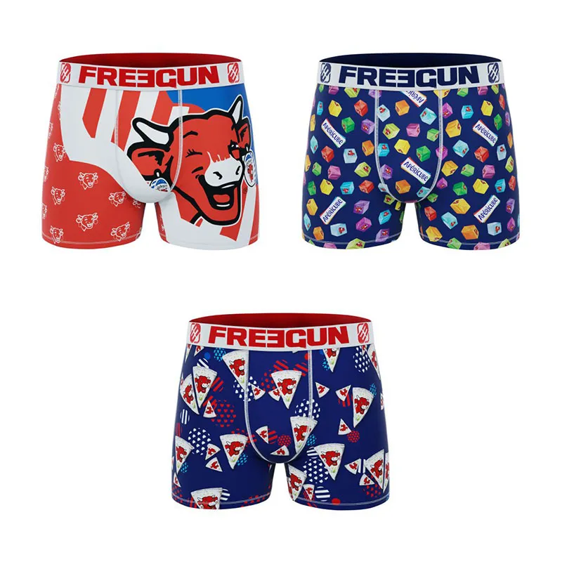 3 boxers enfant La Vache Qui Rit - Rouge/Bleu/Blanc-1