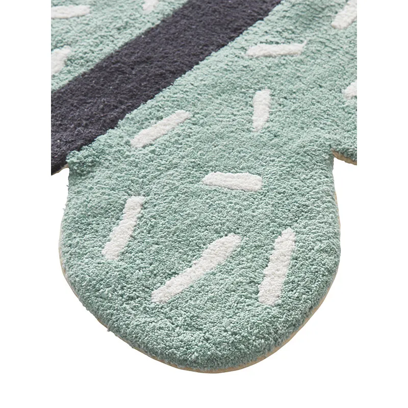 Tapis de bain papillon - Blanc - 84x25,4cm-3