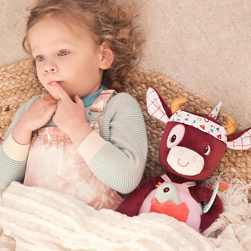 Peluche d'activités Rosalie la vache 40cm - 9m+-1