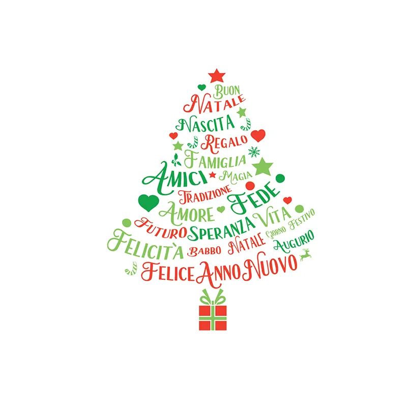 Stickers - Sapin & Ecritures italiennes-4