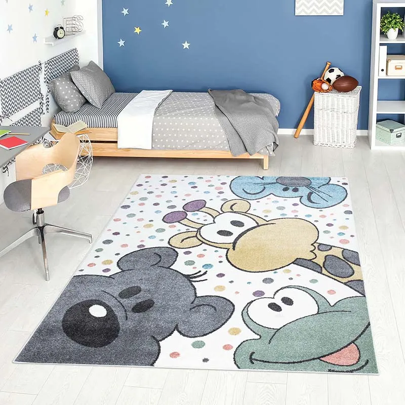 Tapis Anime têtes animaux Multico. - Plusieurs dim. dispos-0