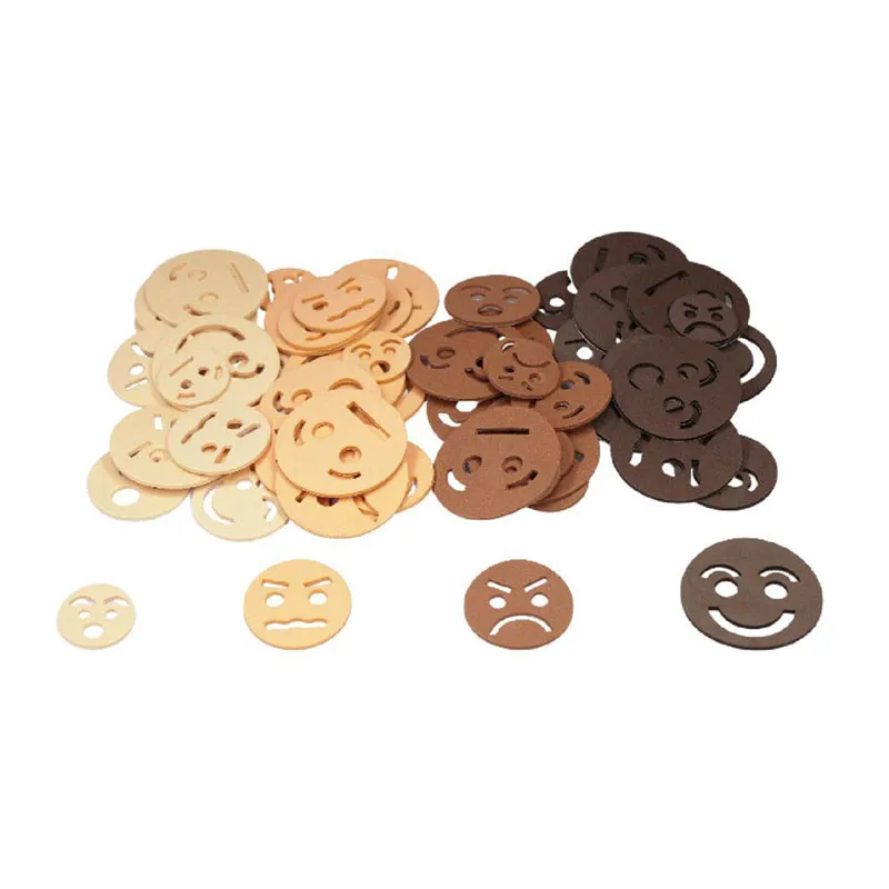 Gommettes mousse EVA Visages expressifs 60pcs - 3+-0