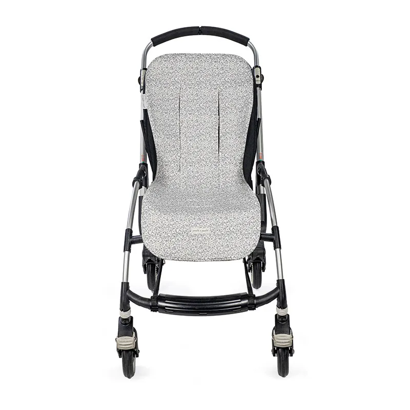 Assise Poussette - Flower Mellow Gris-1