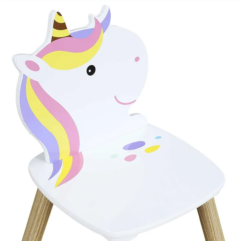 Table + 2 chaises Licorne Lily - 55x55x43cm-4