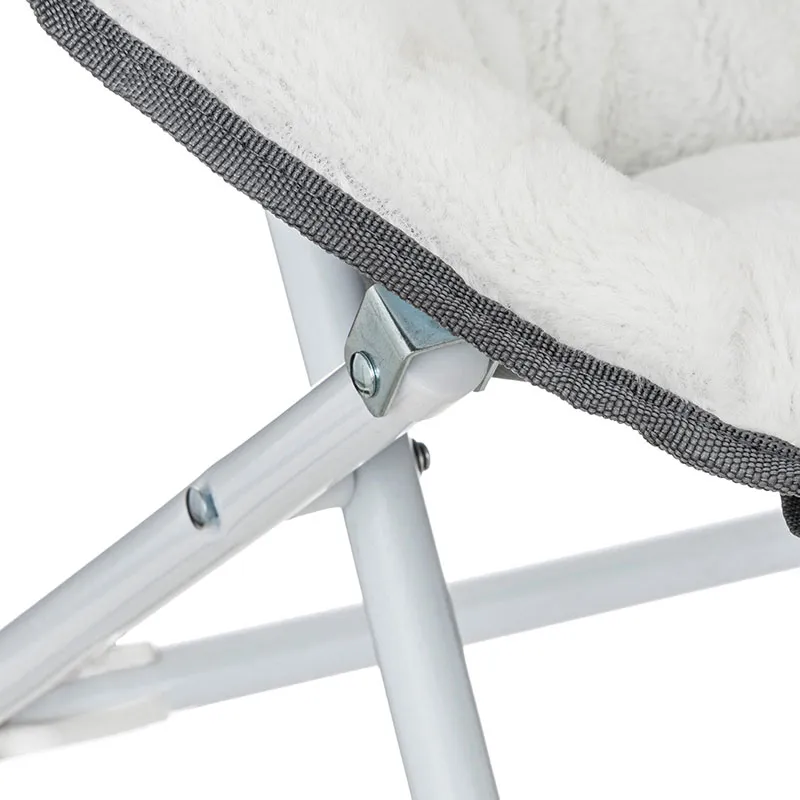 Fauteuil pliant Renard Gris - 40,5x23,5x51cm-2