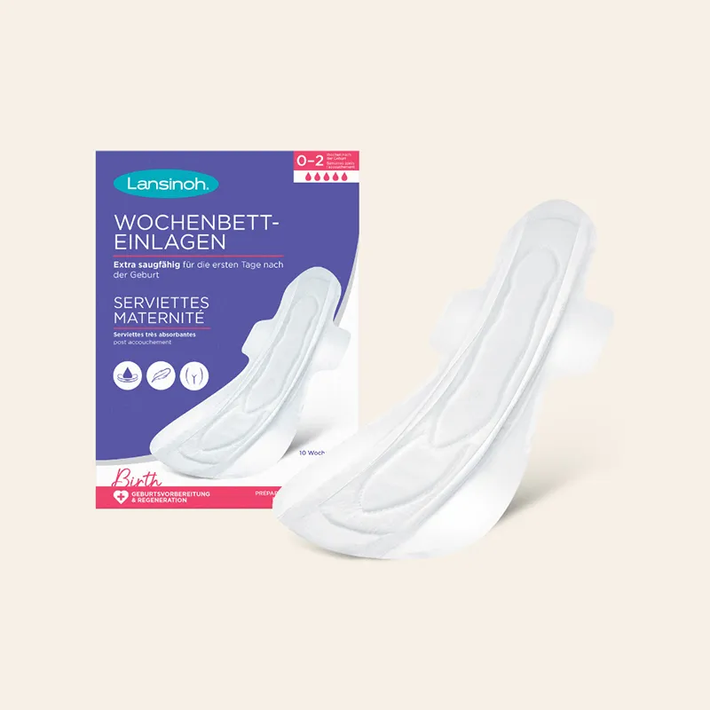 Pack Accouchement serviettes + recharges + douche intime + huile périnée-35